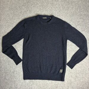 Scotch & Soda Men's Size Large Navy Blue Knit Crewneck Sweater Pullover Preppy